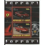 Djibuti  Bloco carimbado 2009  Ferrari - sem uso, 7765
