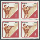 1980 Quadra C1153 Olimpíadas de Moscou Tiro ao alvo - mint - 8911