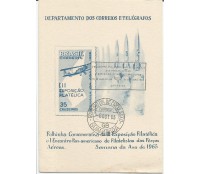 Folhinha Oficial FO-22 3ª Exp. Filatélica Panamericano - Semana da Asa  (8-10-1965)  9152