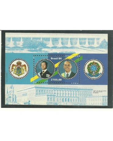 B66  Visita do Rei da Suécia Carl XCVI Gustaf ao Brasil - Mint  872