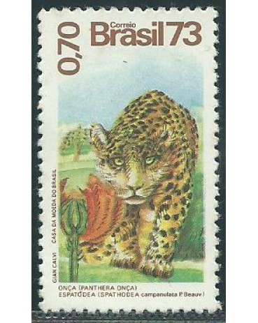 C826 FLORA E FAUNA "ONÇA"  NOVO 9859