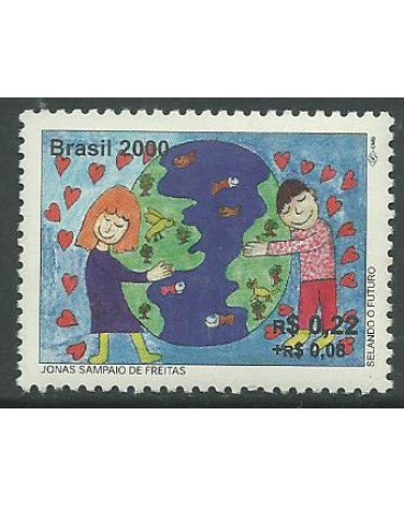 C2241 SELANDO O FUTURO 2000 -  CRIANÇA E GLOBO  10.327 N - COM GOMA