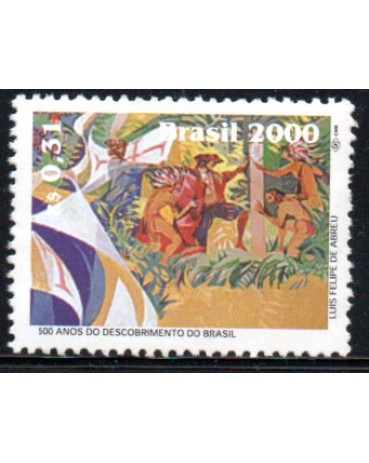 C2253 Lubrapex 2000 Brasil 500 Anos - Índios - Novo com goma