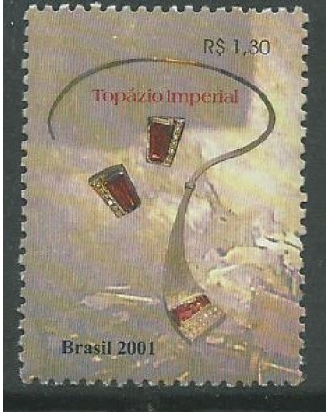 C2432 TOPÁZIO 2001 - DESTACADO DO BLOCO  10.480A Mint