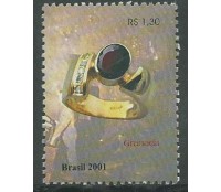 C2433 GRANADA 2001 - DESTACADO DO BLOCO 10.481 Mint