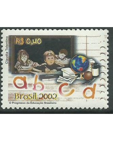 C2451 EDUCAÇÃO BRASILEIRA  CRIANÇA NA ESCOLA - 2002 - 10.513 Mint