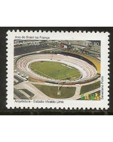C2616 ANO DO BRASIL NA FRANÇA - ARQUITETURA 2005 - 10.706 Mint