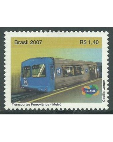 C2697 TRANSP. FERROVIÁRIOS METRÔ 2007 - 10.874 Mint