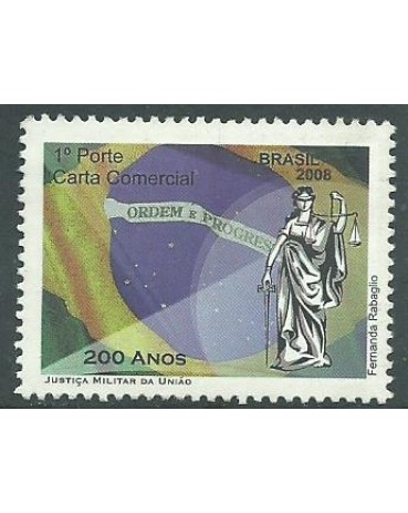 C2734 200 ANOS DA JUSTIÇA MILITAR DA UNIÃO 2008 - 10.927  Mint