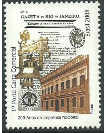 C2748 200 ANOS DA IMPRENSA NACIONAL 2008 - 10.977