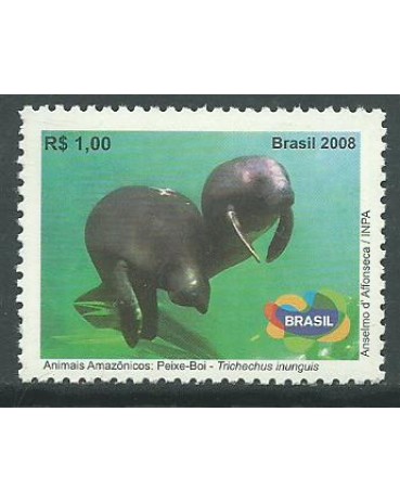 C2763/2008  ANIMAIS AMAZÔNICOS - PEIXE-BOI 10.993 Mint