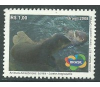 C2765 ANIMAIS AMAZÔNICOS - LONTRA 2008 - 10.995 Mint