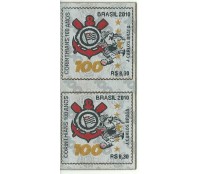 C3028A 100 ANOS DO SPORT CLUB CORINTHIANS 2010  PAR  - 11.098 Mint 