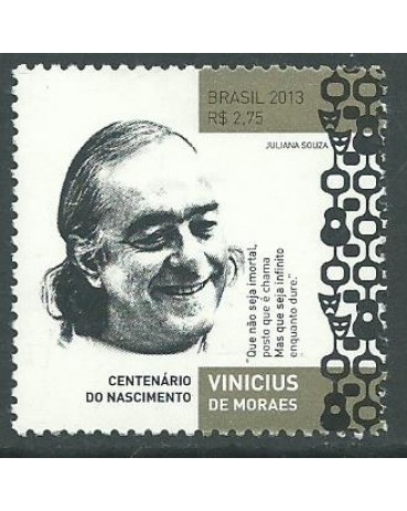 C3309 CENTENÁRIO DE VINÍCIUS DE MORAES 2013 - 11.410 Mint