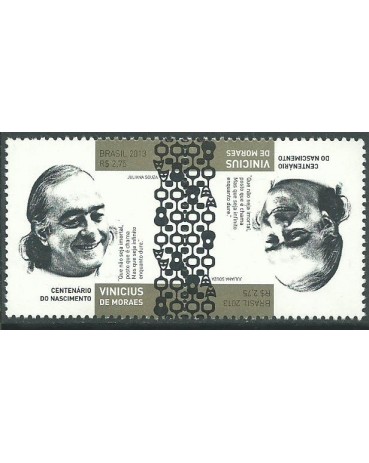 C3309a TÊTE BÊCHE VINÍCIUS DE MORAES 2013 - 11.411 Mint