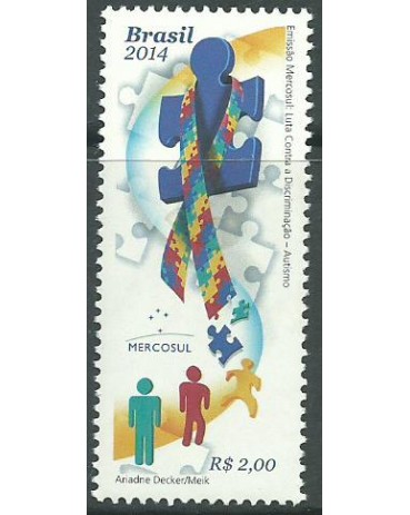C3332 MERCOSUL - AUTISMO 2014 -11.430 Mint