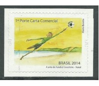 C3355  ARTE DO FUTEBOL BRASILEIRO - NATAL 2014 - 11.433 Mint