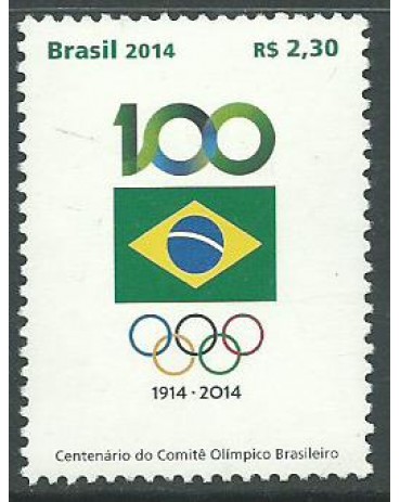 C3367 CENTENÁRIO DO COMITÊ OLÍMPICO BRASILEIRO 2014 - 11.440 Mint