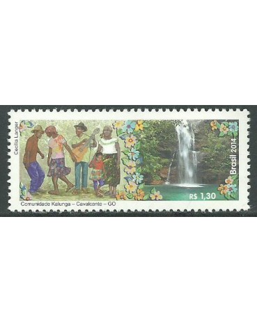C3381 COMUNIDADE KALUNGA - CAVALCANTE - GO 2014 - 11.447 Mint