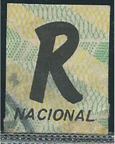 R683 SELO PARA REGISTRO NACIONAL SRN2  PAPEL FOSCO 1991 11.736 CARIMBADO