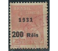 R348 VOVÓ 1931 SOBRECARGA  PRETA FILIGRANA "J"  11.754 CARIMBADO o carimbo poderá ser outro 