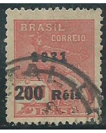 R352 VOVÓ SOBRECARGA PRETA 200/300 RÉIS FILIGRANA  " J " 11.761 CARIMBADO o carimbo poderá ser outro