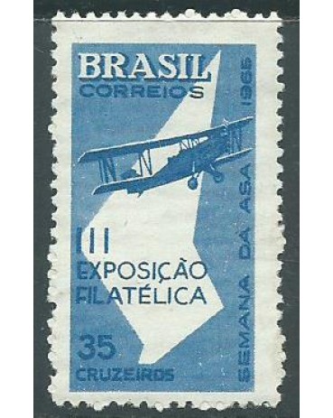 C540 SEMANA DA ASA E III EXPOSIÇÃO FILATÉLICA 1965 MINT 11.983