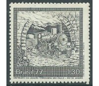 C991 Ligação ferroviária São Paulo - Rio de Janeiro 1977 - 12.027 MINT