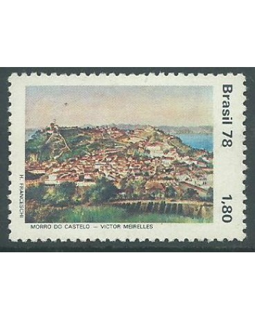 C1069 Paisagem brasileira na pintura 1978 novo 12.032
