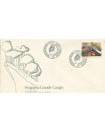 Fdc 386/1985 Grande Carajás, Carimbo de São Luiz - MA 12.203