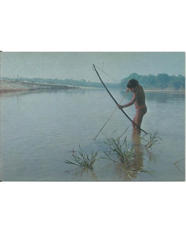 Téve - Garoto Camaiurá Pescando no Rio Koluene - Reserva do Xingu 12.233