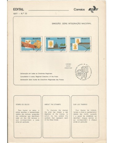 1977 Edital 33 Série Integração Nacional 12.306