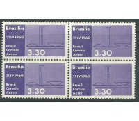A093 1960 Quadra Inauguração de Brasília - Mint 12.238a