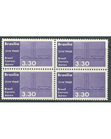 A093 1960 Quadra Inauguração de Brasília - Mint 12.238a