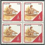 1980 C1155 XXII Olimpíadas de Moscou - Remo - Mint 12.256a
