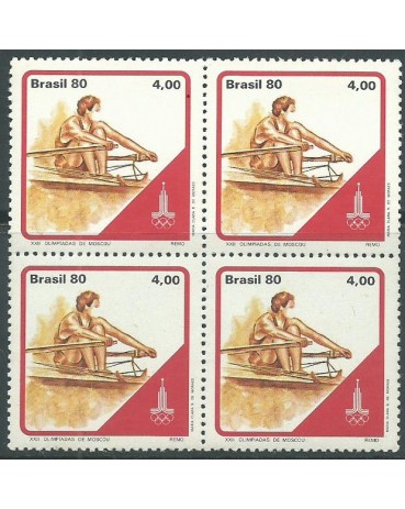 1980 C1155 XXII Olimpíadas de Moscou - Remo - Mint 12.256a