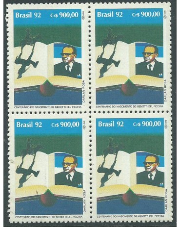 1992 C1820 Literatura Brasileira - Dia do Livro -  Menotti -  N 12.269