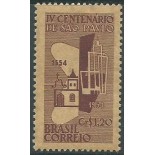 C328B Quarto Centenário de São Paulo - Papel Palha 1954  M 12.342