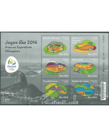 B192 Jogos Rio 2016  Arenas Esportivas Olímpicas, Mint 12.384