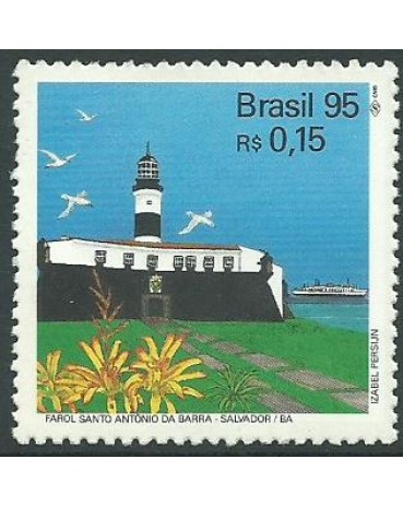 C1962 Faróis Brasileiros - Farol Santo Antonio da Barra - Salvador/BA  Mint 12.617