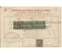 Vale Postal N°95 agencia de Castro Alves - Bahia, 14/10/1916 - 12.753