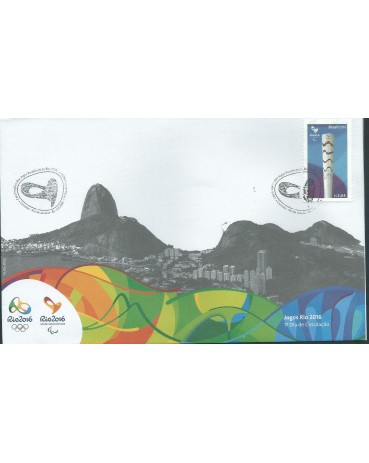 Fdc - Tocha das Celebrações dos Jogos Paralímpicos Rio 2016 - 12.771