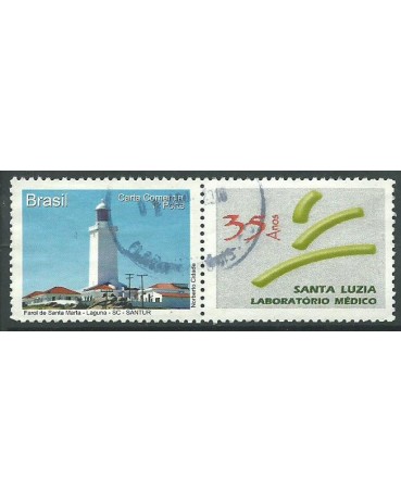 2009 - Farol da Santa Marta - Laguna/SC - Santa Luzia Laboratório Médico 12.867 Carimbado