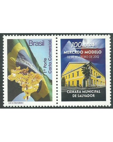 2009 Bandeira/Ipê/Mercado Modelo e Câmara de Vereadores - Salvador - BA 12.919 mint