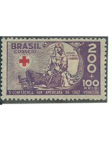 C088 Cruz Vermelha - 200 + 100 Ano 1935 - 12.940 Novo com goma