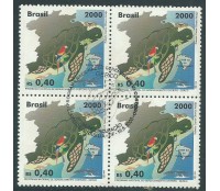 Brasil Quadra C2276 13.043 carimbada