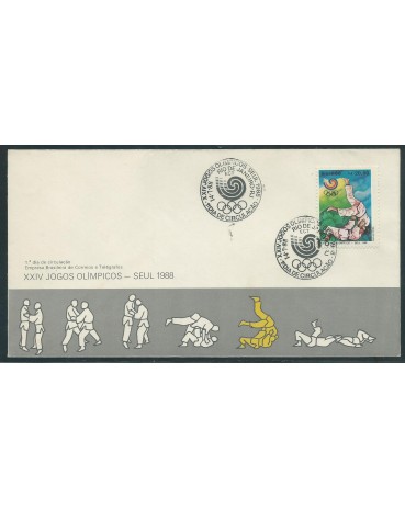Fdc 448/88 XXIV Jogos Olímpicos - Seul 1988 Carimbo RJ 14.111