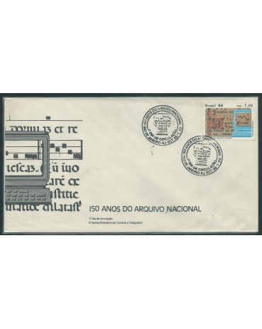Fdc 438/88 Arquivo Nacional Carimbo RJ 14.115
