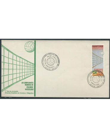 Fdc 508/90 XII Campeonato Mundial de Voleibol Masculino, Carimbo  RJ - 14.116
