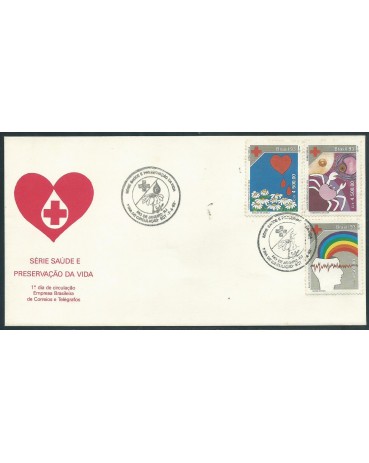 Fdc 585/93 Saúde e Preservação da Vida, carimbo  RJ 14.127